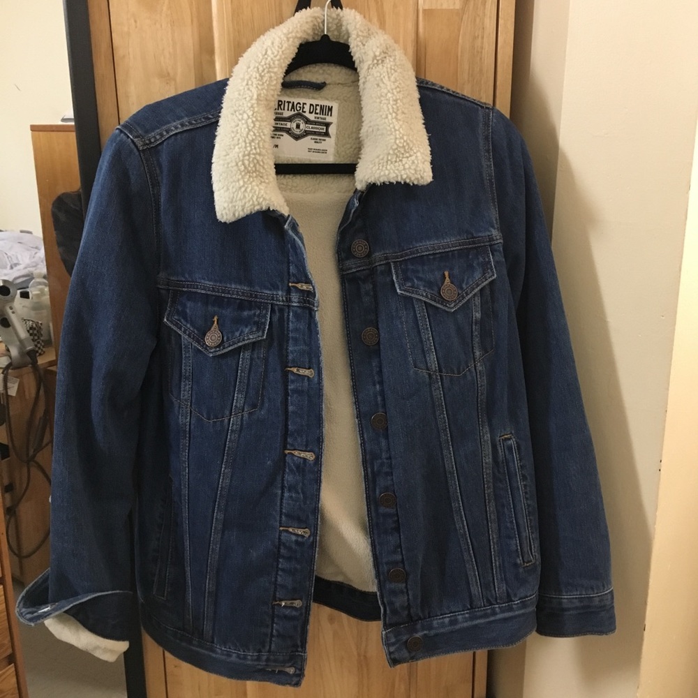 Fleece Lined Denim Jacket